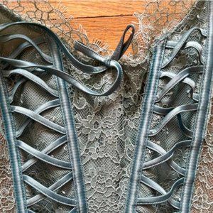 Sage Green Lace Corset